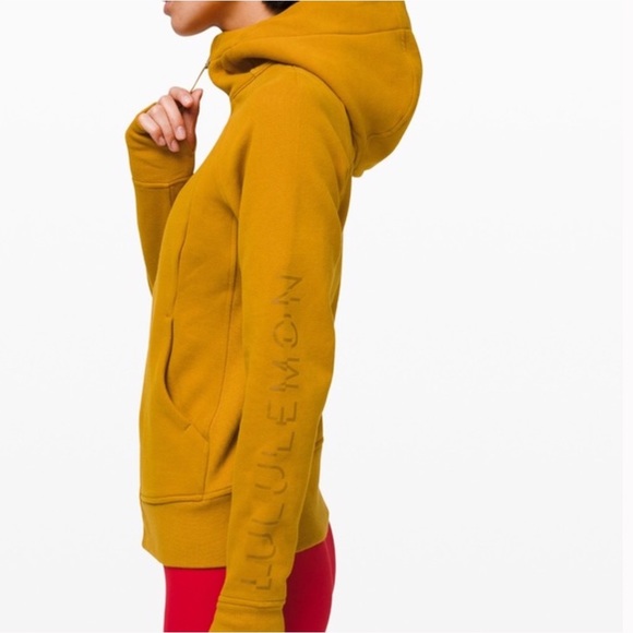 One Left Lululemon Scuba Hoodie Fleece Fools Gold - Picture 3 of 7